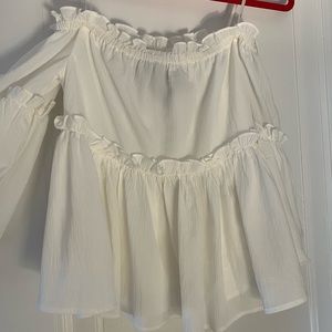 JOA white off the shoulder top. NWT
